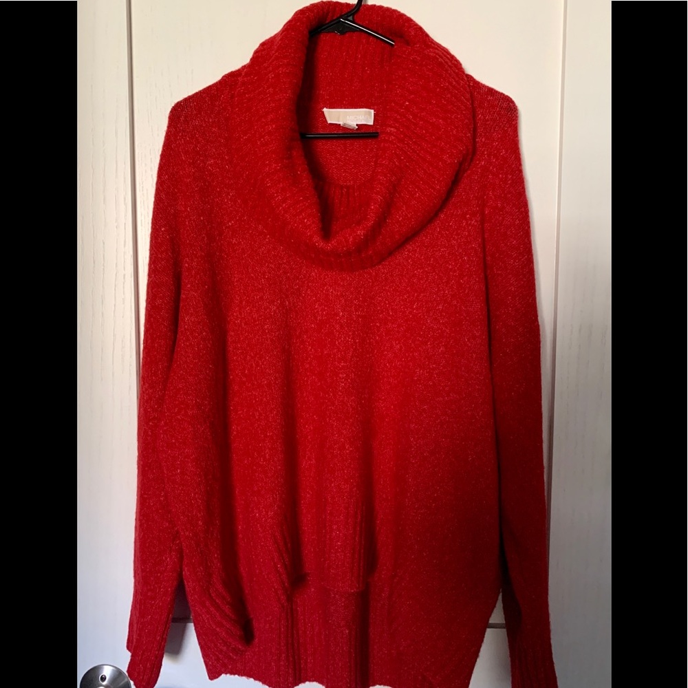 Michael Kors Red Cowl Neck Sweater XL